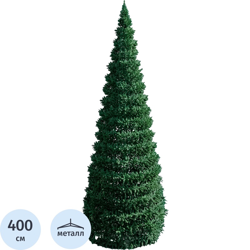 Изображение товара Ёлка искусственная уличная Green Trees Евро-2 каркасная 4 м