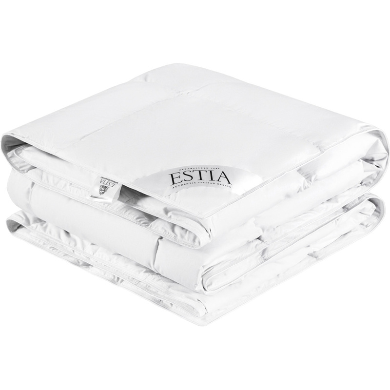 Изображение товара Одеяло евро Estia Аоста 200x210 см стеганое с кантом белое высококачественный пух