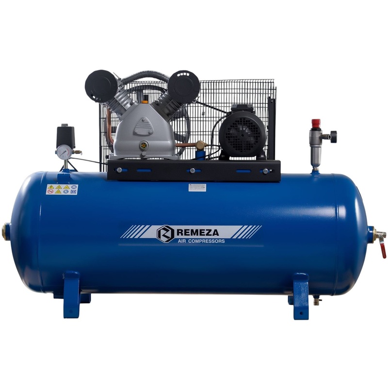 Изображение товара Компрессор ременной Remeza СБ 4/Ф-270 LB 50 380 В 270л двухцилиндровый