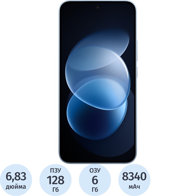 Изображение товара Смартфон Xiaomi REDMI Note 17 Pro 6+128 ГБ голубой (MZB0P16RU)