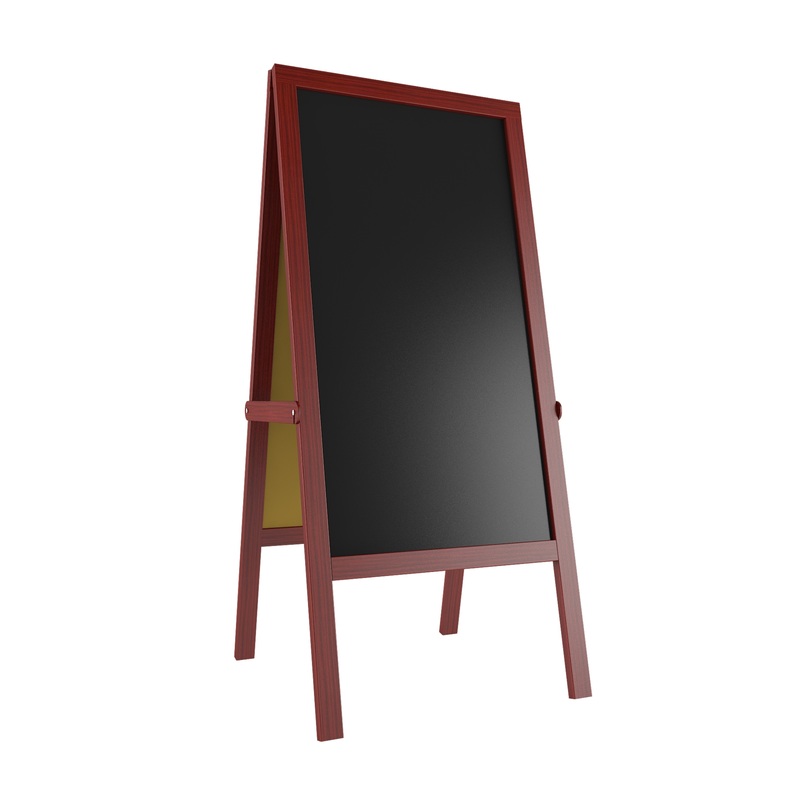 Изображение товара Уцененный штендер Attache 480x900 мм магнитно-меловая поверхность напольный Россия