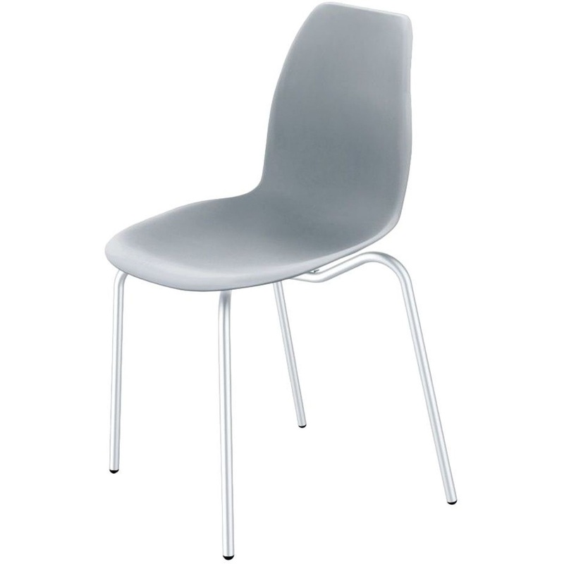 Изображение товара Обеденный стул Sheffilton SHT-ST29 S130 серый пластик металл легкий и прочный