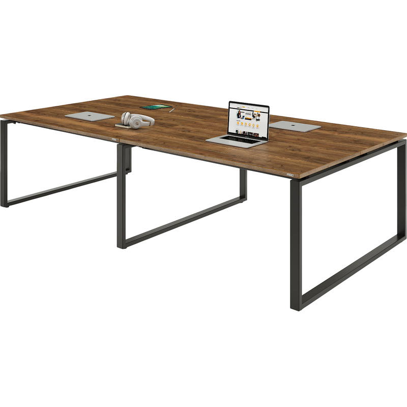 Изображение товара Бенч-система Зета 11608 2800x1400x745 мм офисная мебель из ЛДСП с регулируемыми опорами