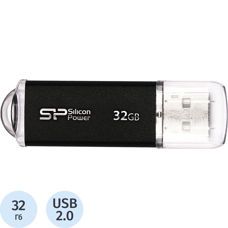 Изображение товара Флешка USB 2.0 32 ГБ Silicon Power Ultima II-I