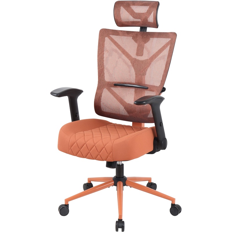 Изображение товара Эргономичное кресло Chairman CH566 оранжевое с подголовником