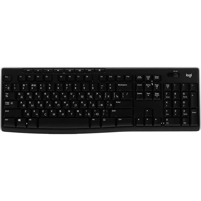 Изображение товара Беспроводная клавиатура Logitech K270 (920-003058) с русской раскладкой и дальностью 10 м