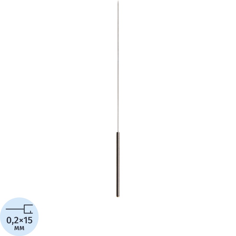 Изображение товара Игла акупунктурная Субал с направляющей трубкой 0.2 x 15 мм (100 штук в упаковке)