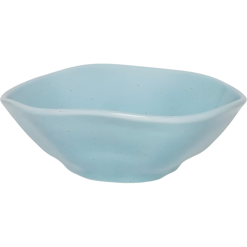 Изображение товара Салатник фарфоровый Oxford Ryo Bluy Bay 18 см 500 мл белый/коричневый