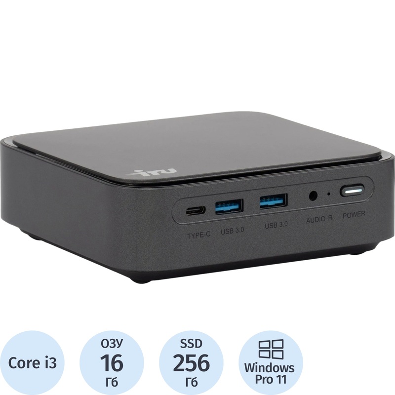 Изображение товара Неттоп iRU Tactio 310TLCN Core i3 1115G4/DDR4 16 ГБ/SSD 256 ГБ/Windows 11 Pro (2136303) Изображение товара Неттоп iRU Tactio 310TLCN Core i3 1115G4/DDR4 16 ГБ/SSD 256 ГБ/Windows 11 Pro (2136303)