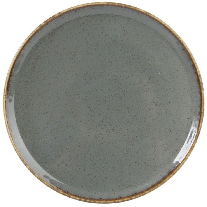 Изображение товара Тарелка обеденная Porland Seasons фарфор 20 см тёмно-серая (12 штук)