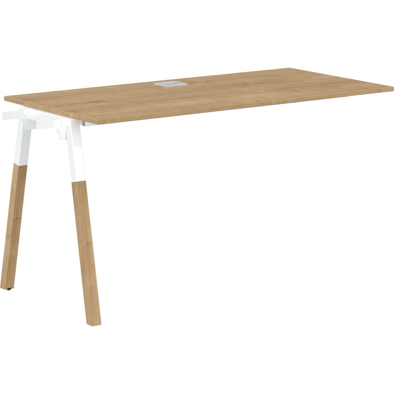 Изображение товара Стол приставной Forta FIST 1367 (дуб гамильтон/бук белый)