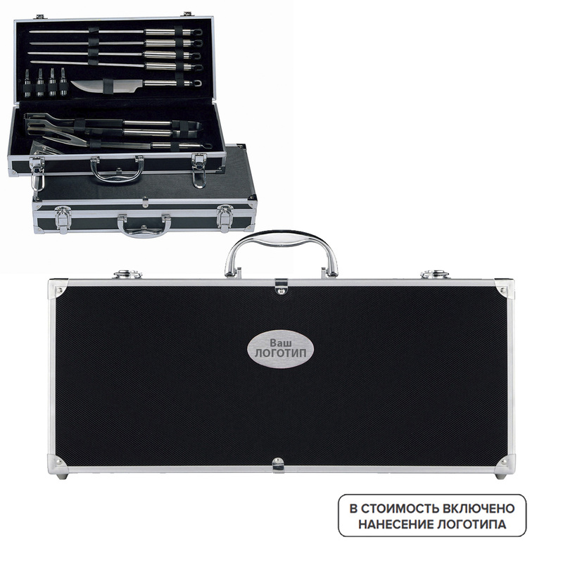 Изображение товара Подарочный набор для барбекю Suya 12 предметов с лазерной гравировкой