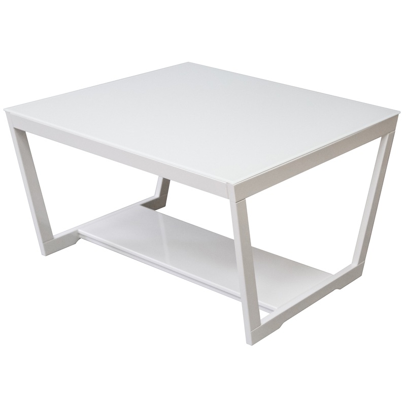 Изображение товара Стол журнальный BeautyStyle 1 белый глянец стекло 700x700 мм