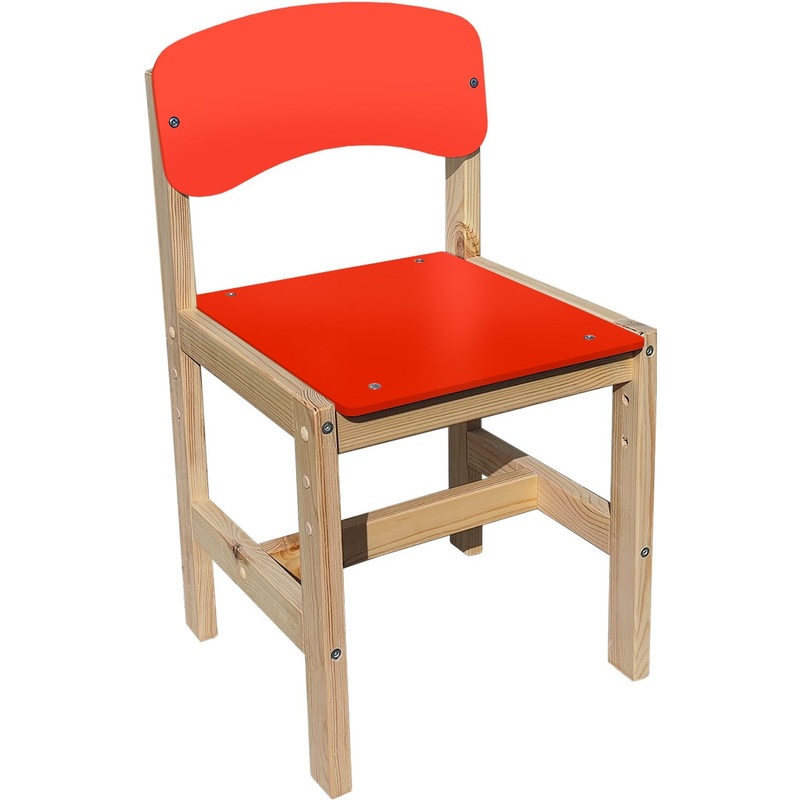 Изображение товара Детский регулируемый стул Ростик красный для роста 1-3