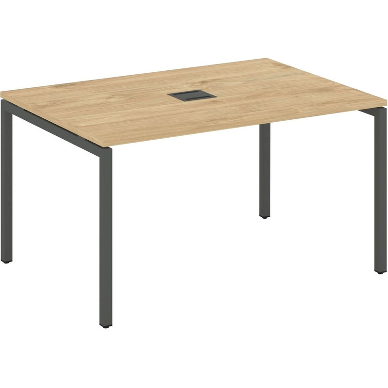 Изображение товара Стол для переговоров SN-4P.SPRG-001 тиквуд светлый/антрацит 980х980х750 мм