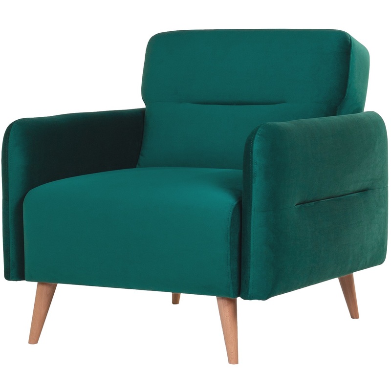 Изображение товара Кресло Релакс Hygge раскладное зеленое ткань скандинавский стиль