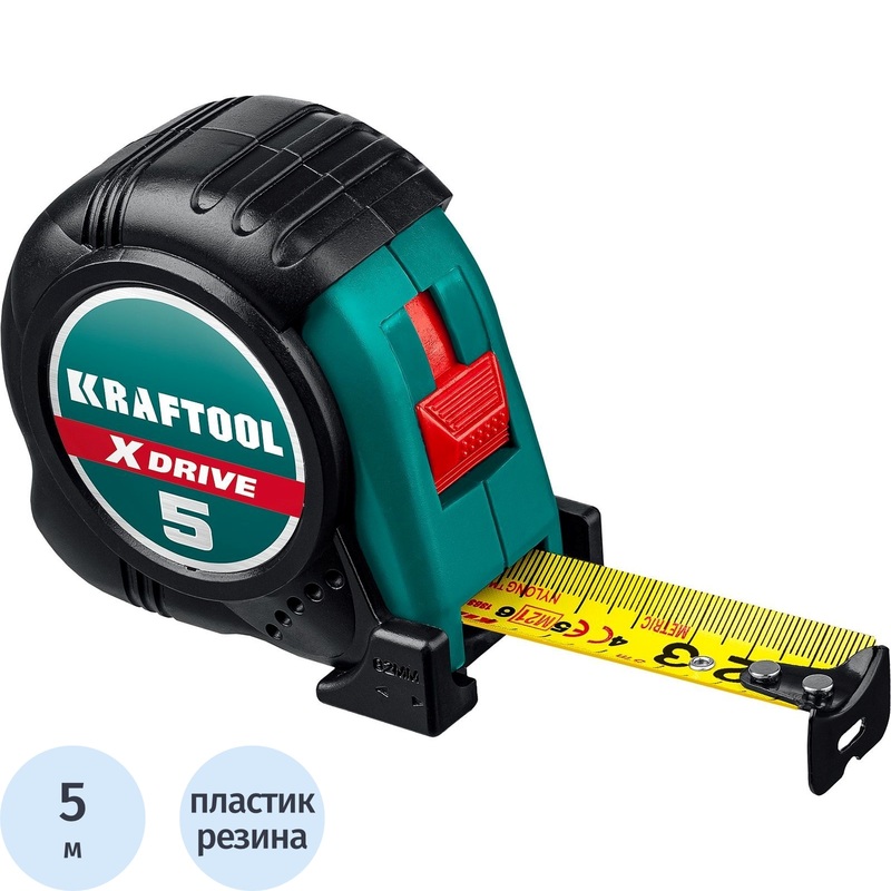 Изображение товара Рулетка измерительная Kraftool X-Drive 5 м сталь для стройки и монтажа