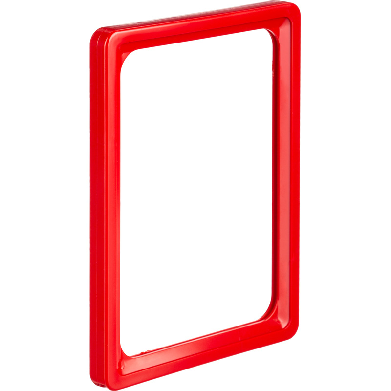 Изображение товара Пластиковая рамка А6 красная 10 шт для документов и ценников