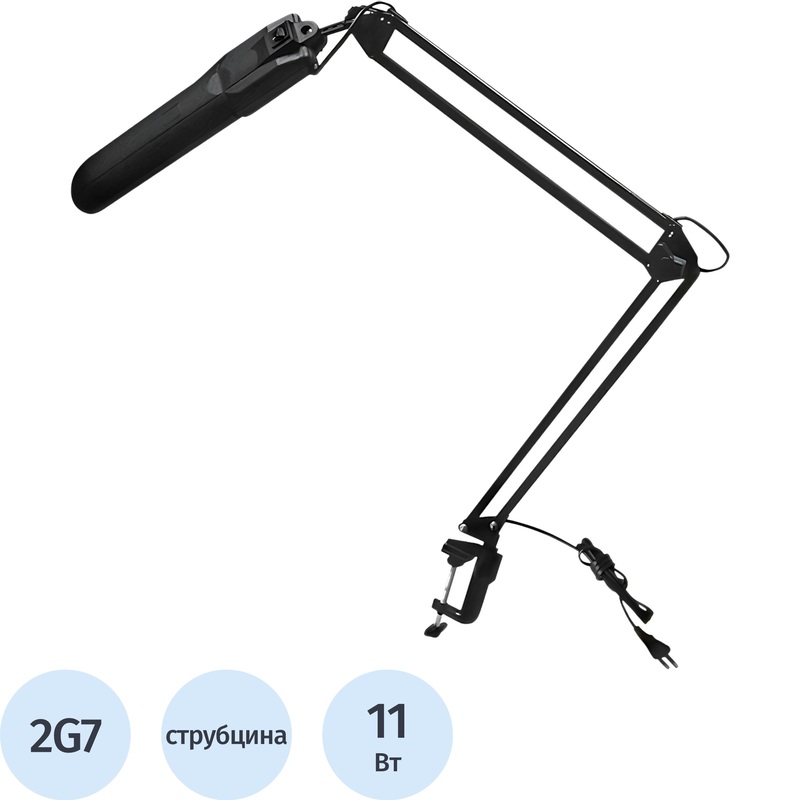 Изображение товара Настольный светильник Трансвит Дельта черный стильный классический дизайн