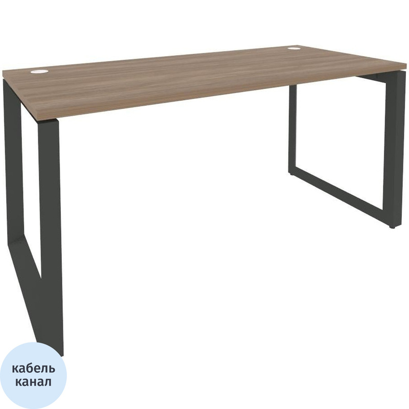Изображение товара Стол прямой ONIX-О O.MO-SP-4.7 дуб аризона/антрацит, 1580х720х750 мм