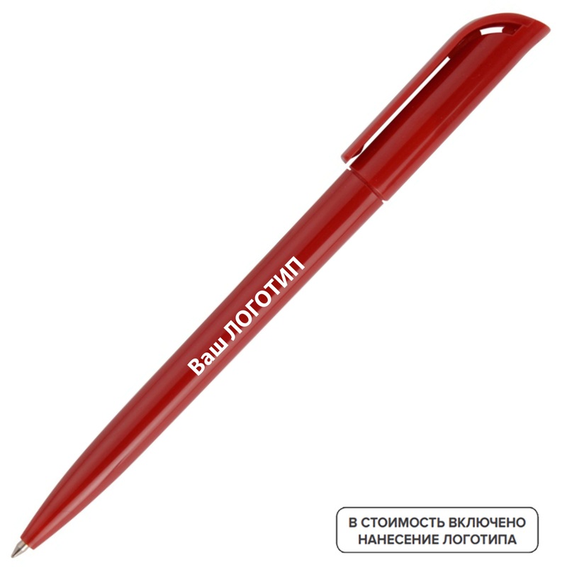 Изображение товара Ручка шариковая автоматическая Миллениум синяя 0.7 мм красный корпус упаковка 1000 штук