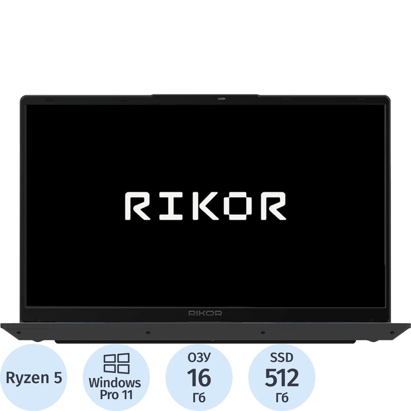 Изображение товара Ноутбук Rikor ARZ 103.2 15.6" серый AMD Ryzen 5 5500U/16 ГБ/SSD 512 ГБ (CFDEB4DA)