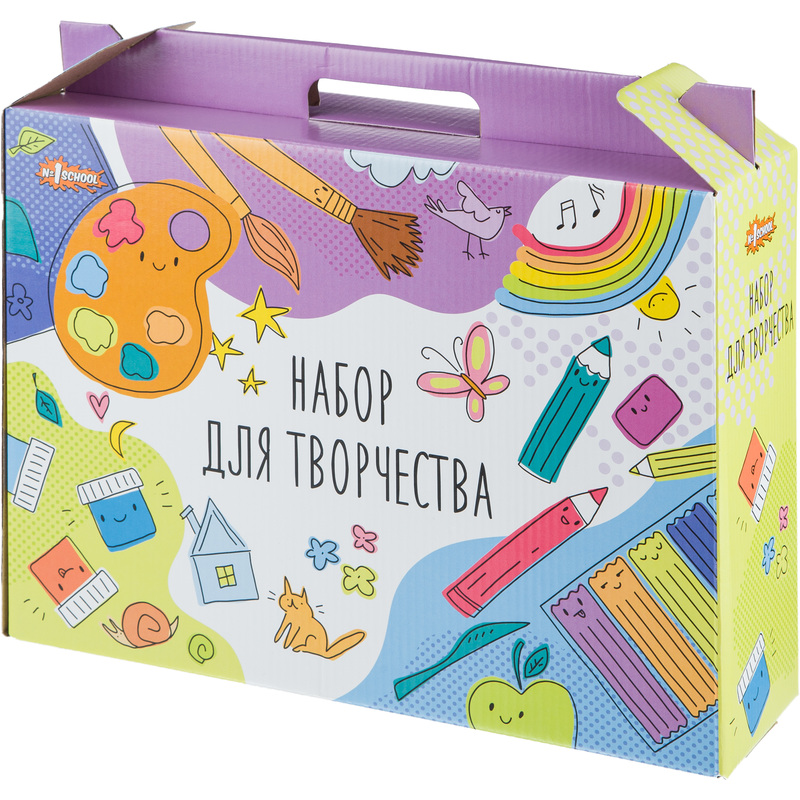 Изображение товара Набор для творчества Комус Класс 20 предметов для детей 6+ с красками и карандашами