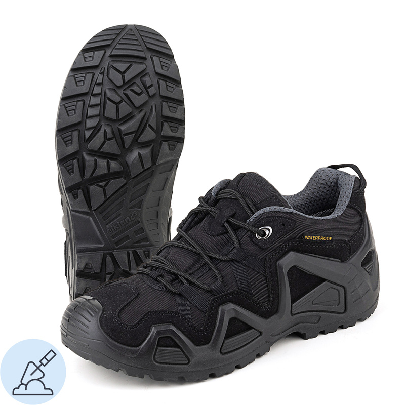 Изображение товара Полуботинки рабочие летние мужские Elkland 170 ПУ-нитрил из текстиля черные размер 40