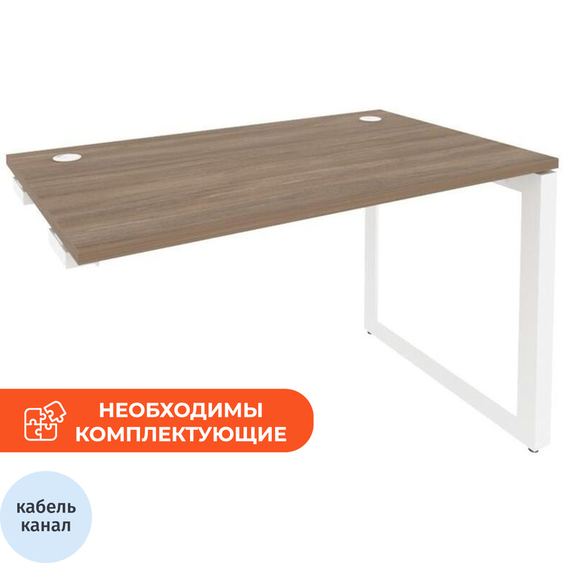Изображение товара Стол прямой ONIX-О O.MO-SPR-2.7 дуб аризона белый 1180х720х750 мм