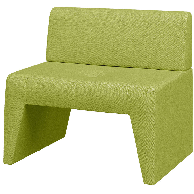 Изображение товара Модуль диван прямой одноместный Kit светло-зеленый (ткань)