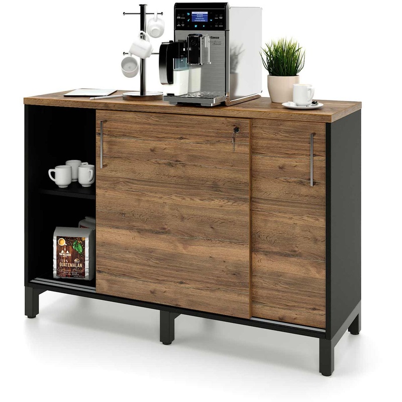 Изображение товара Стеллаж для документов Zamm Формат 11422 дуб галифакс олово 1200х600х836 мм