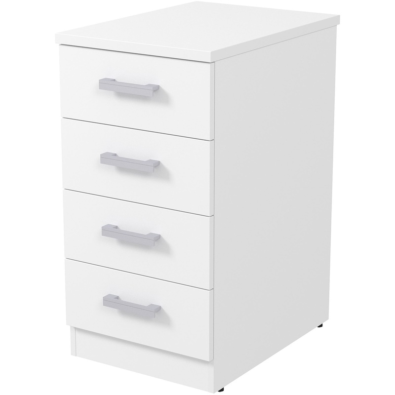 Изображение товара Тумба приставная 2Т.002.2 белая 394х550х750 мм с 4 ящиками для хранения