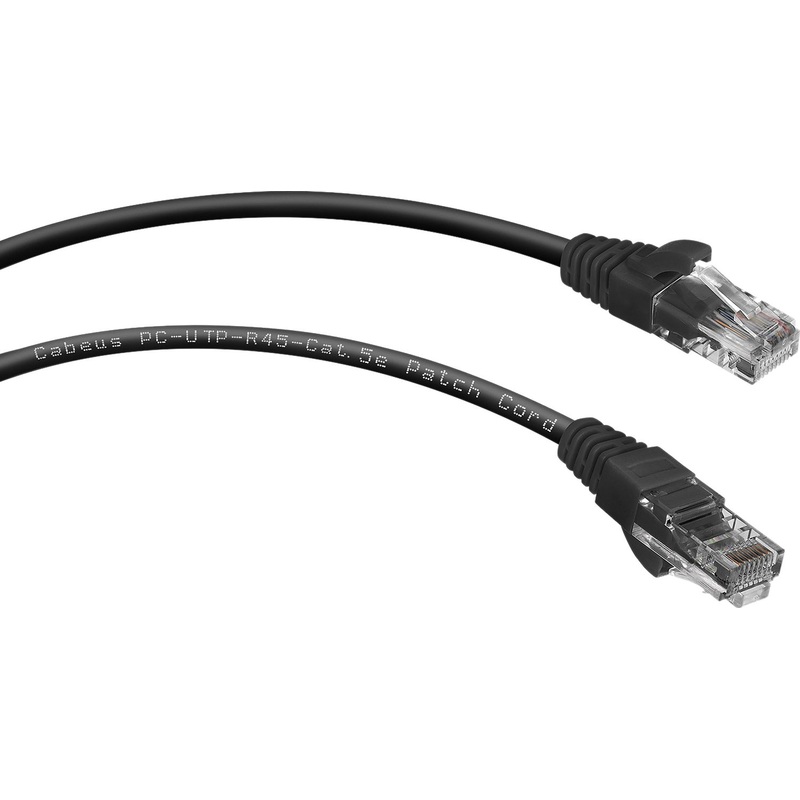 Изображение товара Патч-корд кабель витая пара Cabeus 2м CAT.5E RJ-45 Изображение товара Патч-корд кабель витая пара Cabeus 2м CAT.5E RJ-45