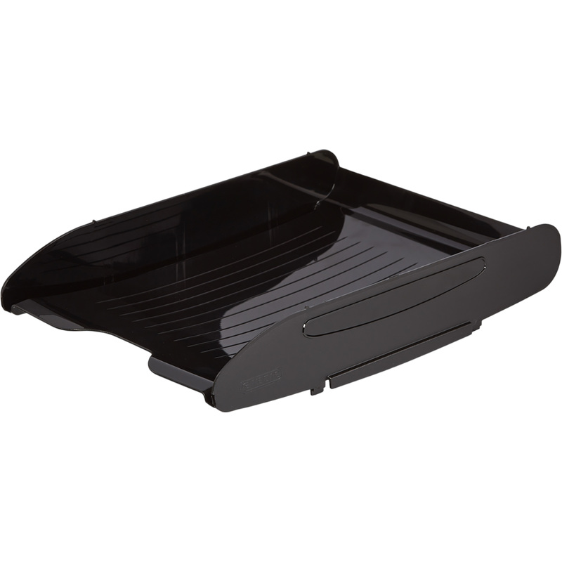 Изображение товара Лоток горизонтальный для бумаг Attache Элегант пластиковый черный