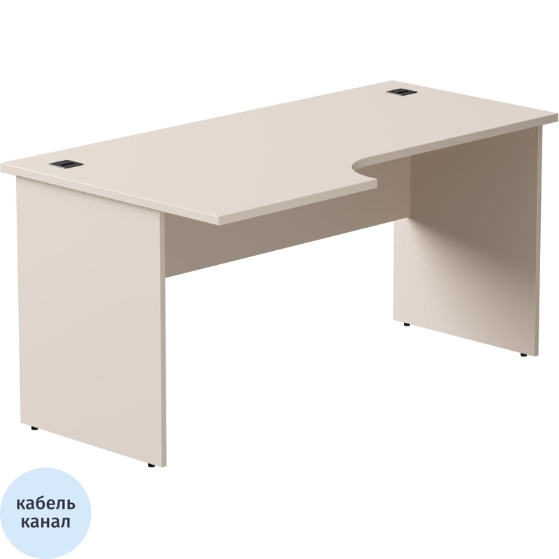 Изображение товара Стол эргономичный EVO 254S014GU левый (кашемир, 1580х870х755 мм)