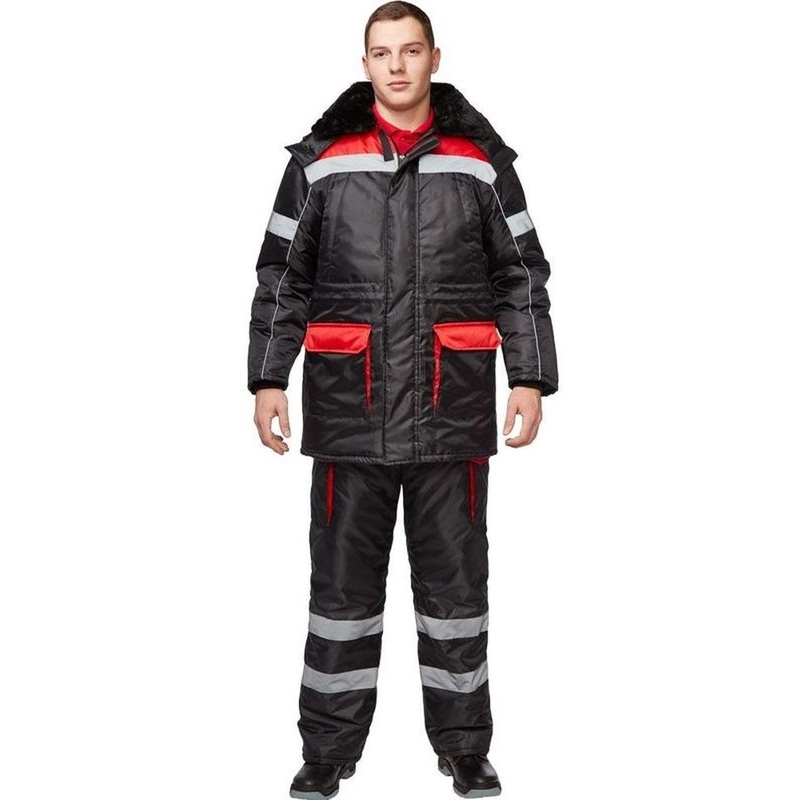 Изображение товара Зимний рабочий костюм мужской з26-КПК с утеплителем и светоотражающими элементами