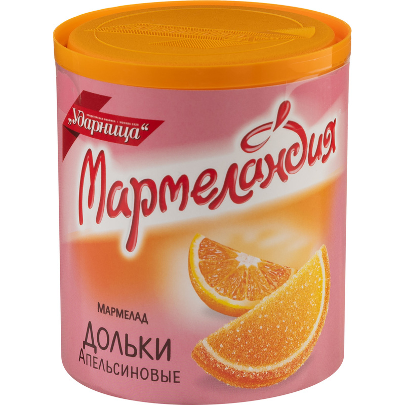 Изображение товара Мармелад Мармеландия апельсиновые дольки 250 г вкусное лакомство