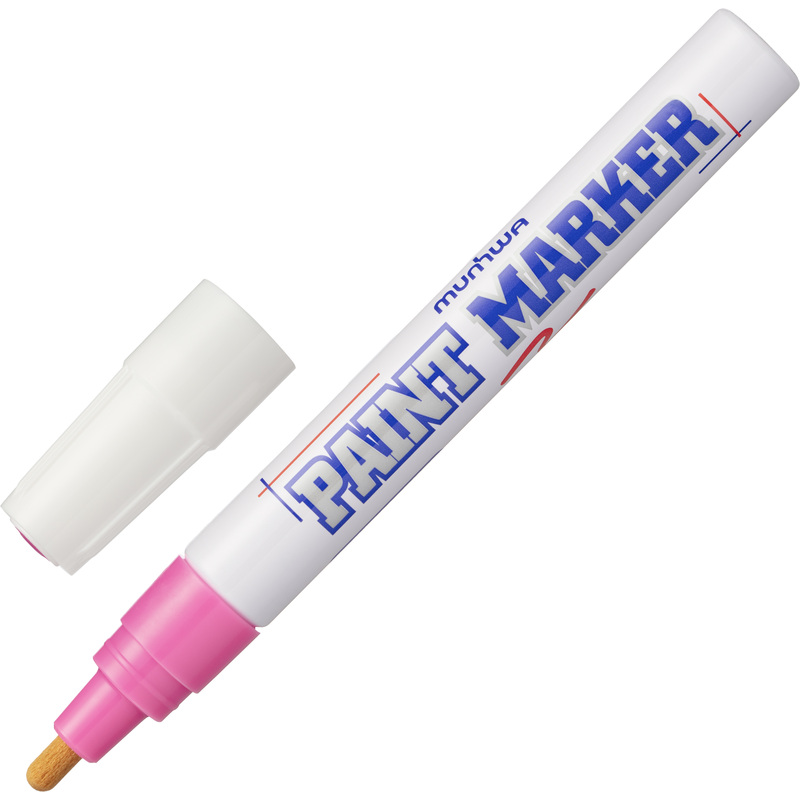 Изображение товара Промышленный лаковый маркер MunHwa PM-10 розовый 2-4 мм