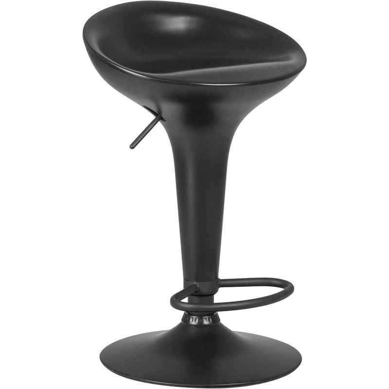 Изображение товара Барный стул LM-1004-BlackBase черный ABS пластик металл регулируемый вращение