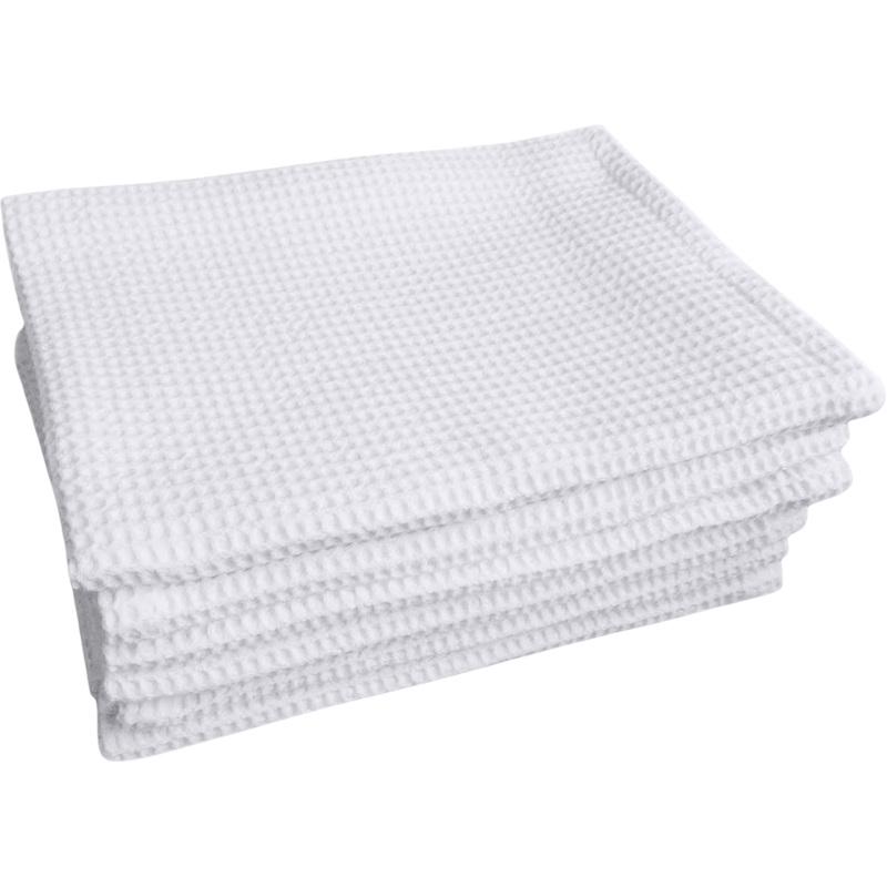 Изображение товара Полотенце вафельное 35х80 см 120 г/кв.м белое 10 штук в упаковке