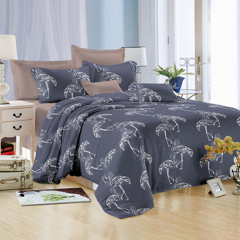 Изображение товара Комплект постельного белья Эльф Felicita 1.5-спальное микросатин 70x70 см (1171 Райские птицы)