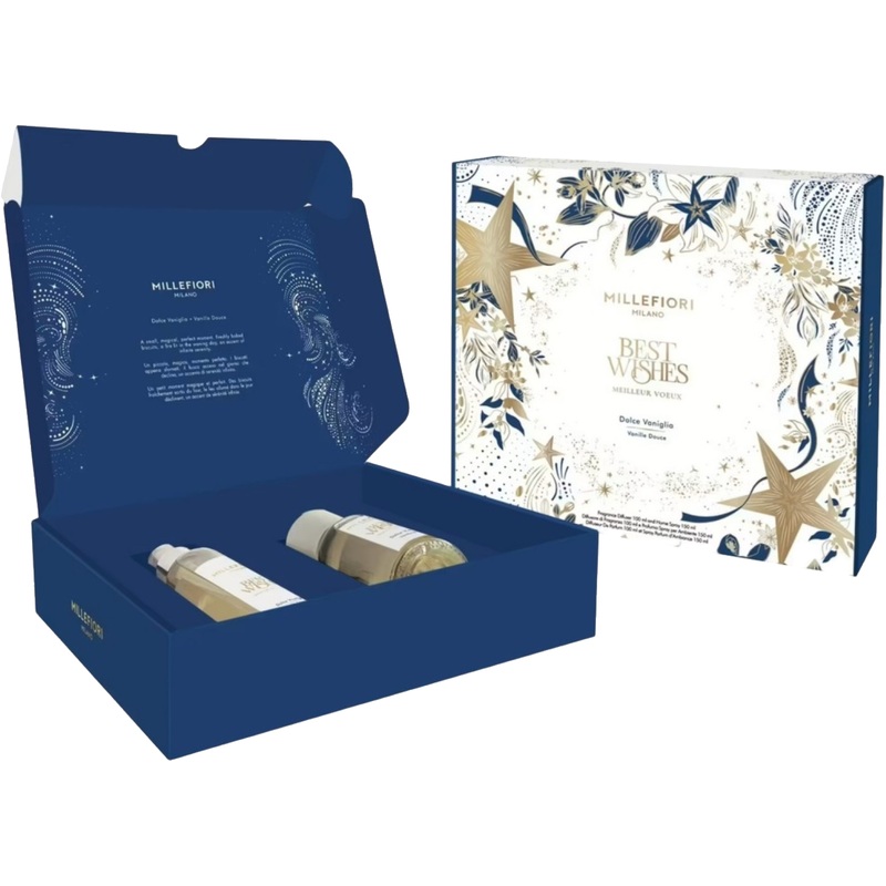 Изображение товара Подарочный набор Millefiori Milano Сладкая ваниль диффузор и духи-спрей для дома