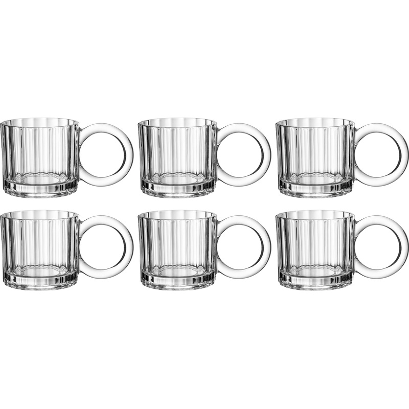 Изображение товара Кружка MGline стеклянная 250 мл (6 штук в упаковке)