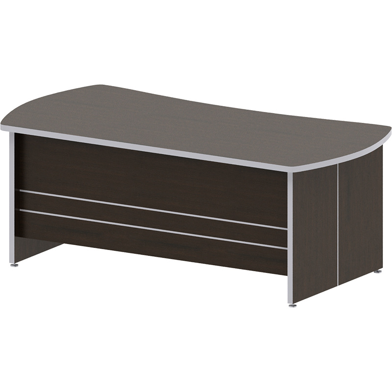 Изображение товара Эргономичный письменный стол для руководителя Комус Мебель Сатурн-Д венге 2000x1000 мм