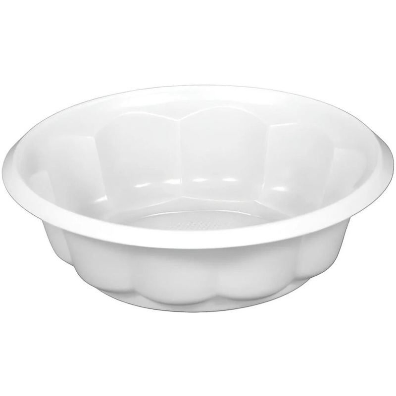 Изображение товара Миска одноразовая пластиковая Средняя 120 мм белая (100 штук в упаковке)