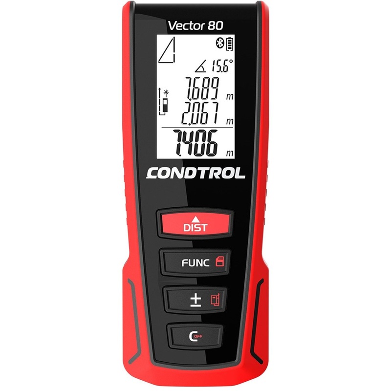 Изображение товара Лазерный дальномер Condtrol Vector 80 с поверкой и Bluetooth профессиональный