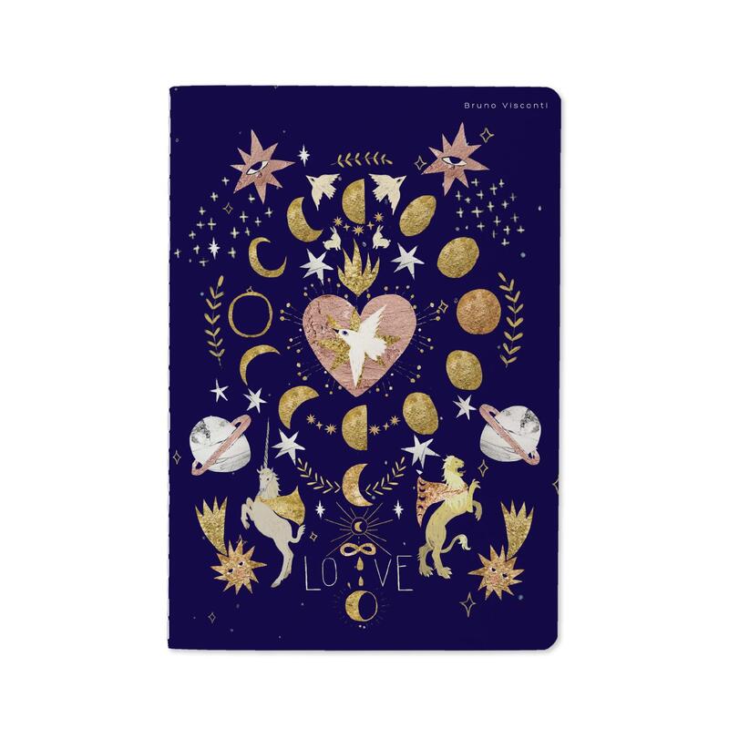 Изображение товара Тетрадь Bruno Visconti Moonlove А5 40 листов в клетку на сшивке