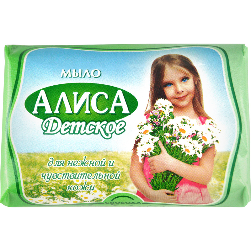 Изображение товара Мыло туалетное детское Алиса 150 г без красителей