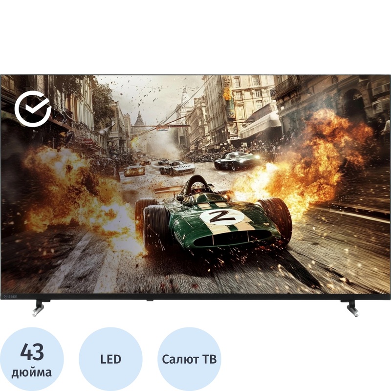 Изображение товара Телевизор 43 Ultra HD 4K Sber SDX-43U4124 с Smart TV и HDR