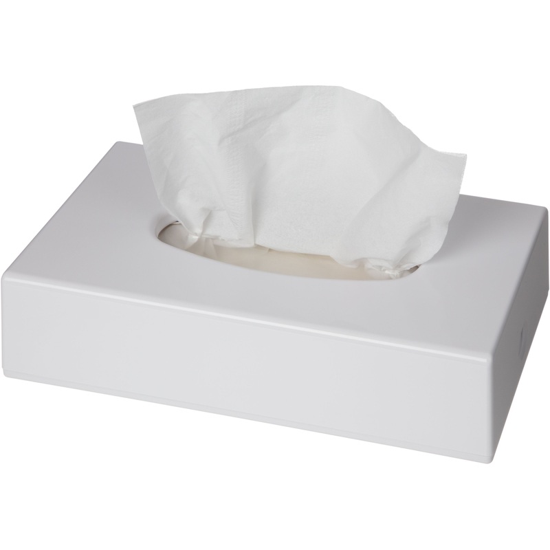 Изображение товара Настольный диспенсер для салфеток Luscan F1 белый пластиковый